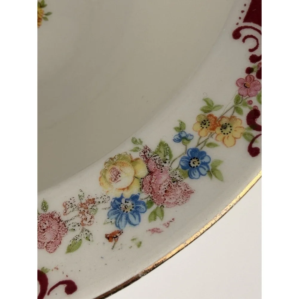 🇺🇸  Homer‎ Laughlin Majestic Brittany Floral Vegetable Bowl 9
